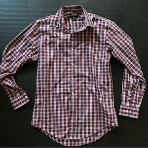 LAND’S END Red Plaid Shirt